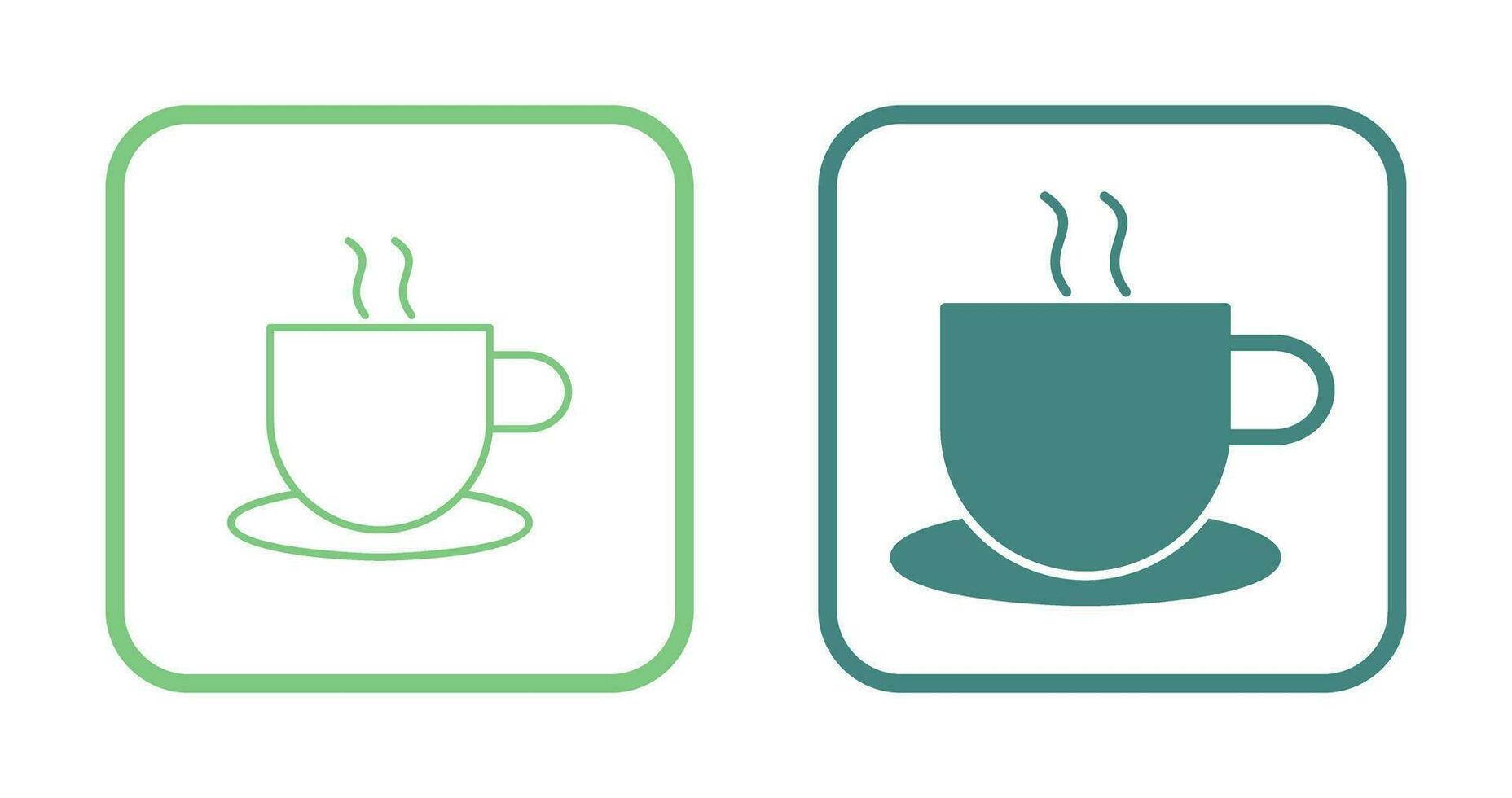 icono de vector de café caliente único