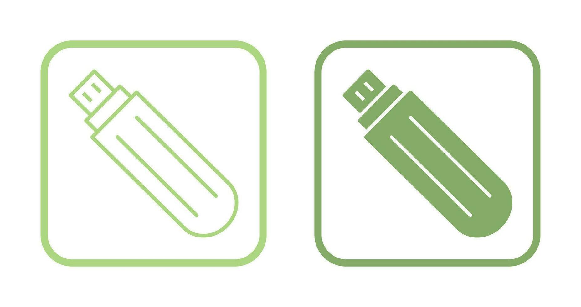 Unique USB Drive Vector Icon