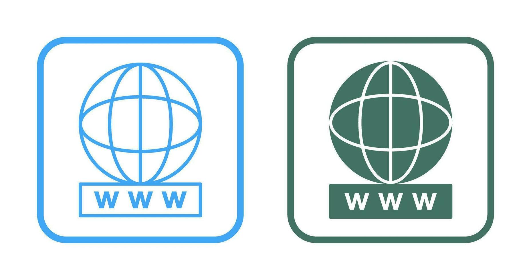 Unique World Wide Web Vector Icon