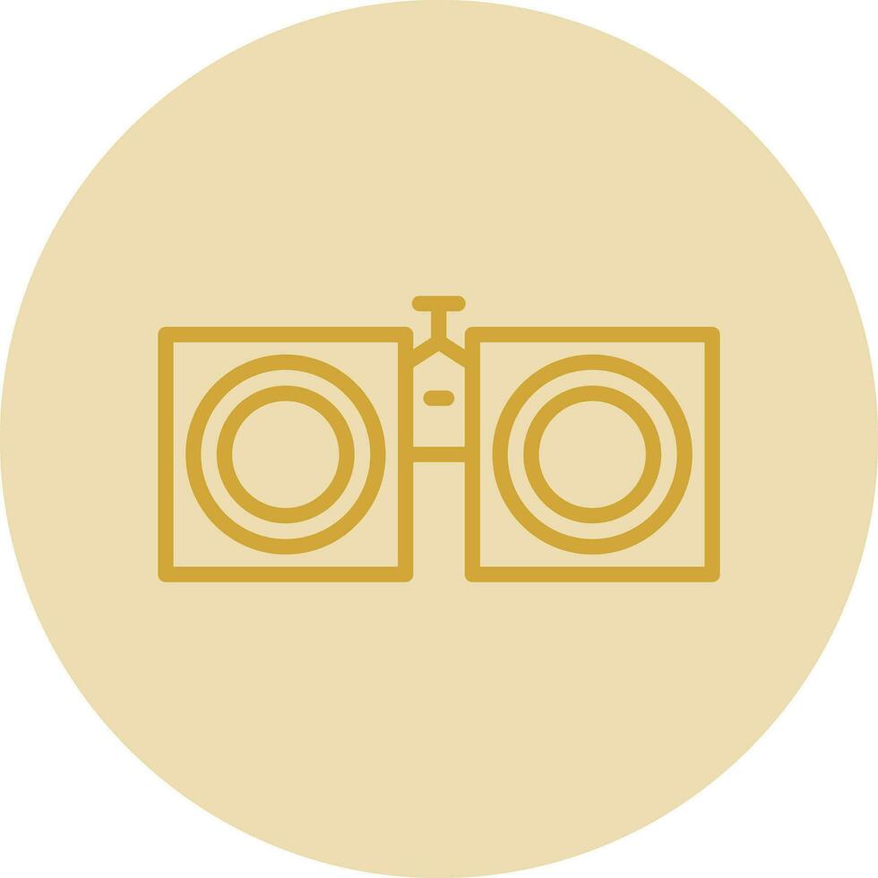 Binoculars Vector Icon Design