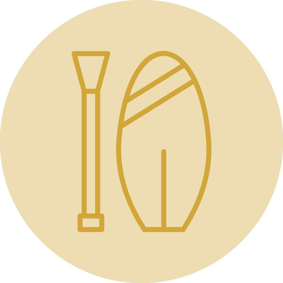 Paddle board Vector Icon Design