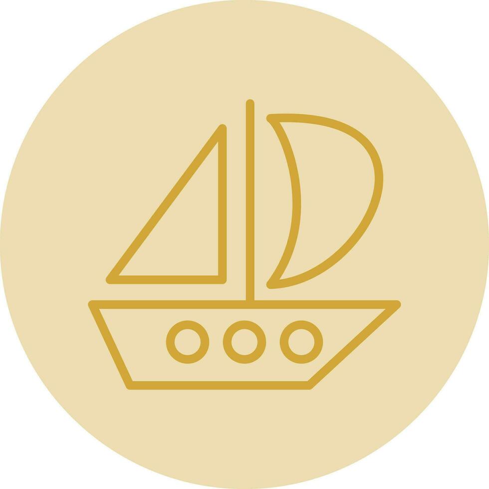 Catamaran Vector Icon Design