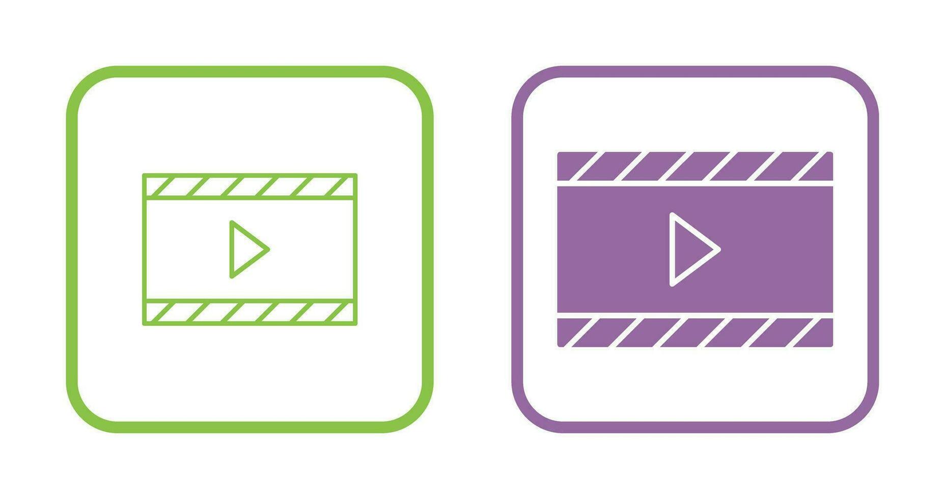 Unique Video and Animation Vector Icon