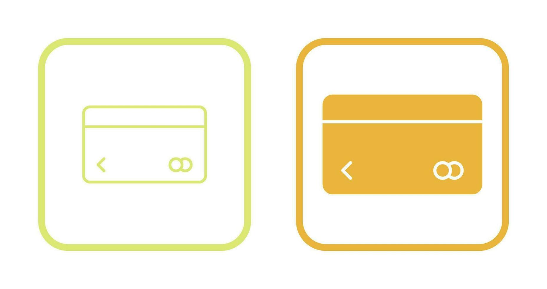 Unique Credit Card Vector Icon