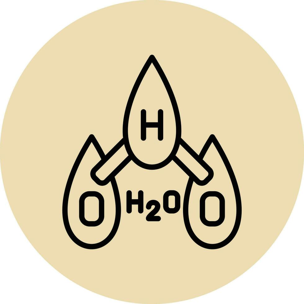 H2O vector icono diseño