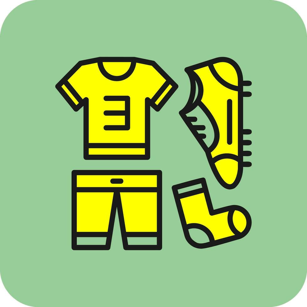 Football uniform Vector Icon Design