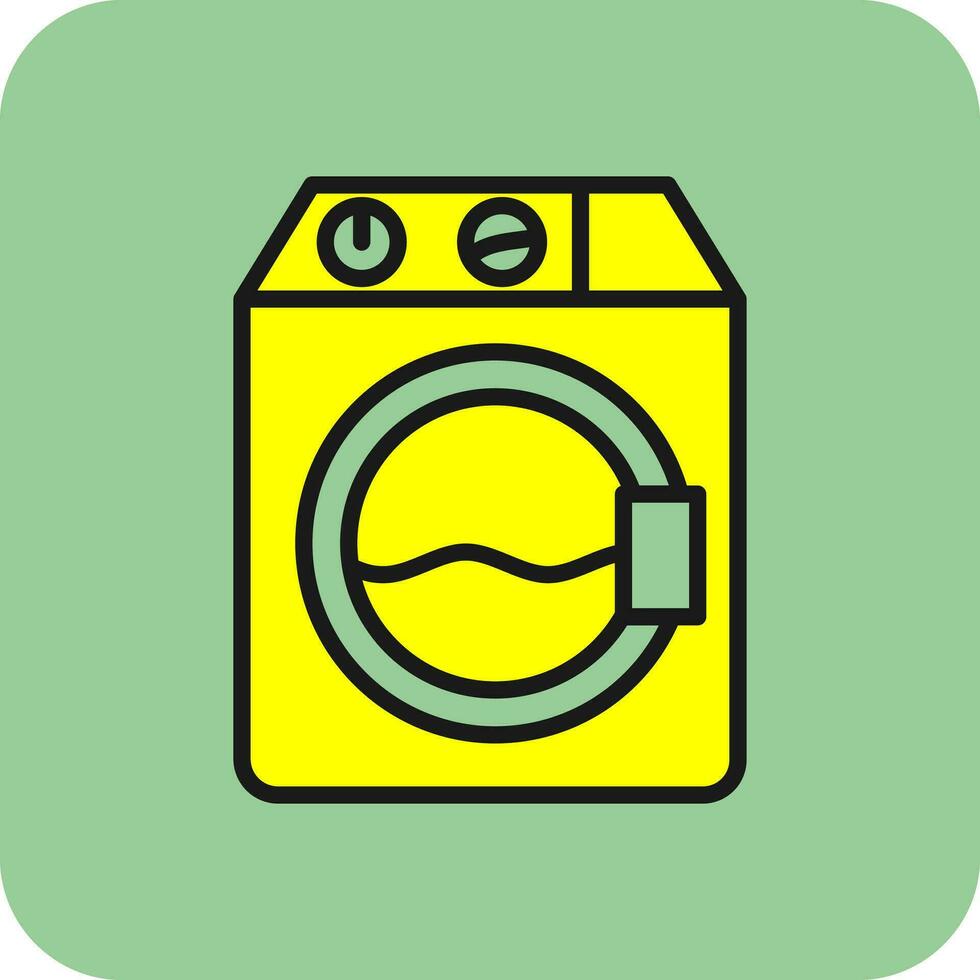 Washer machine Vector Icon Design