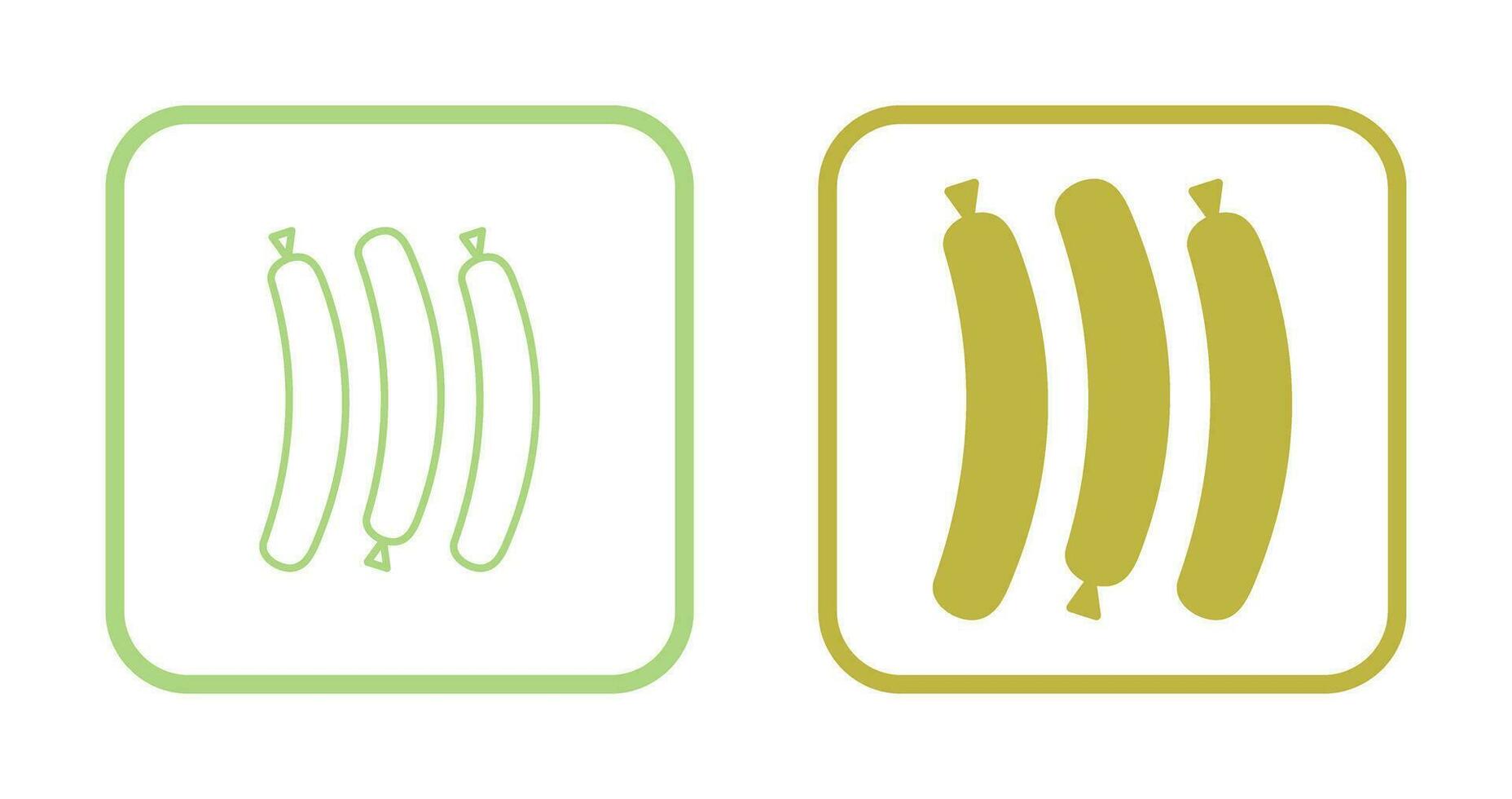 Hot Sausage Vector Icon
