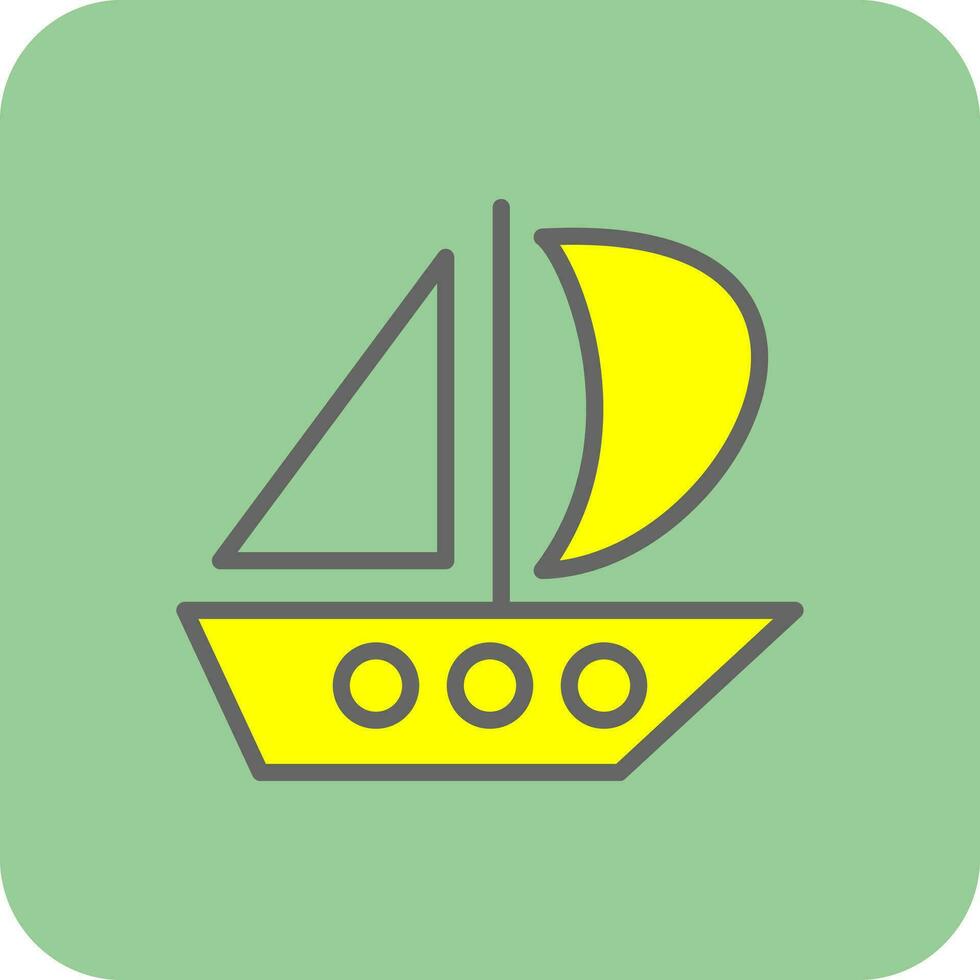 Catamaran Vector Icon Design