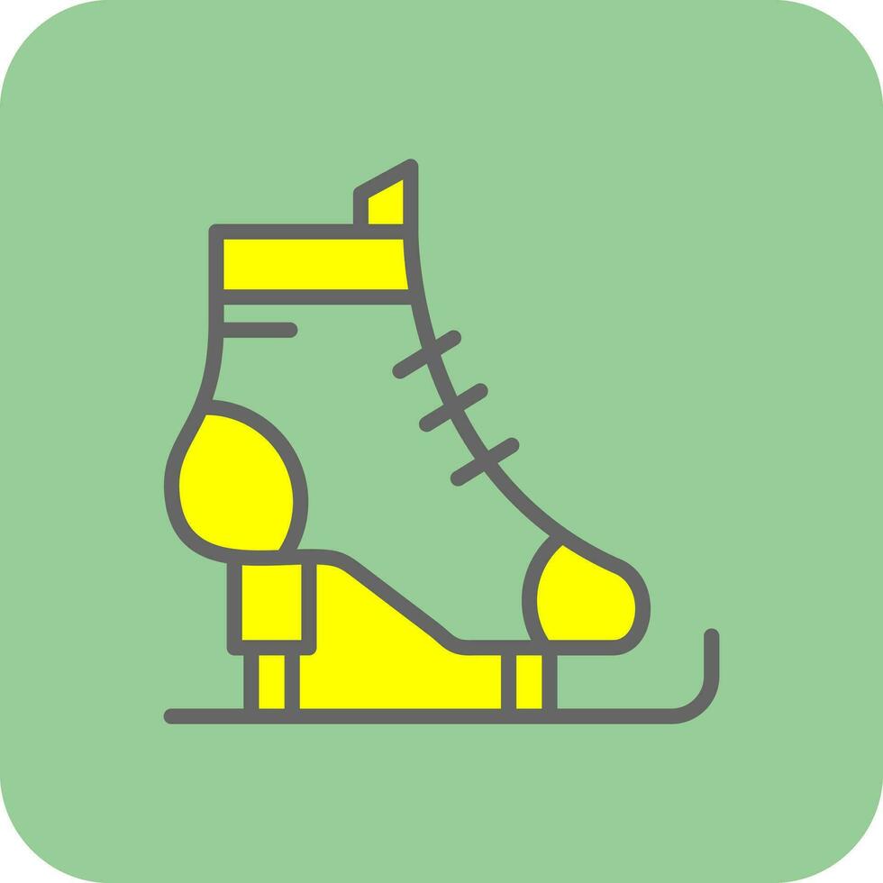 Ice skates Vector Icon Design