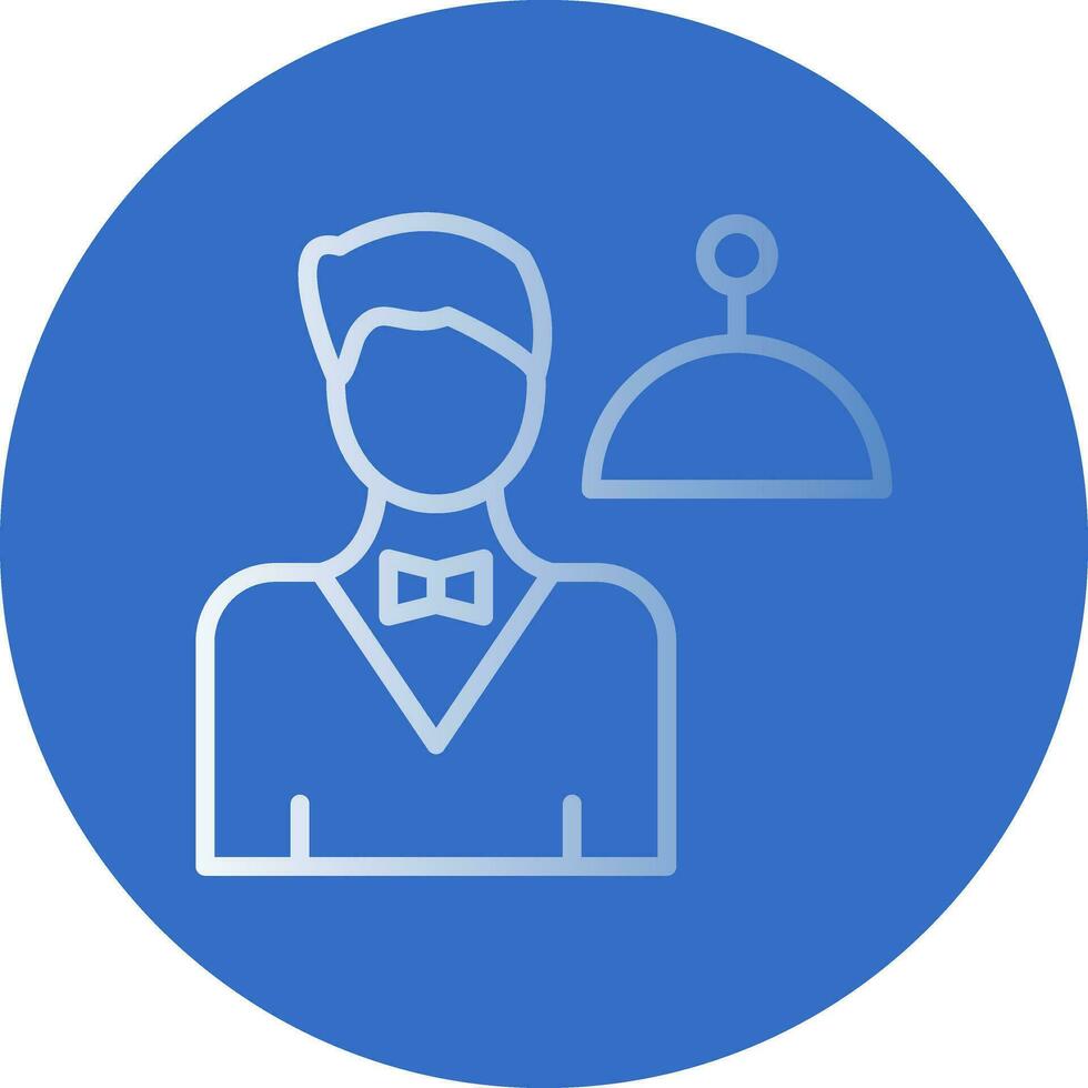 Waiter Vector Icon Design