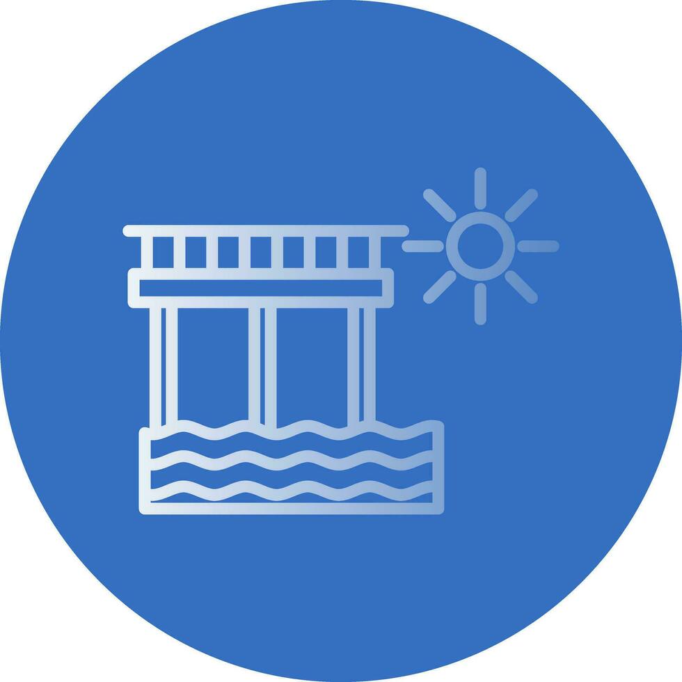 Pier Vector Icon Design