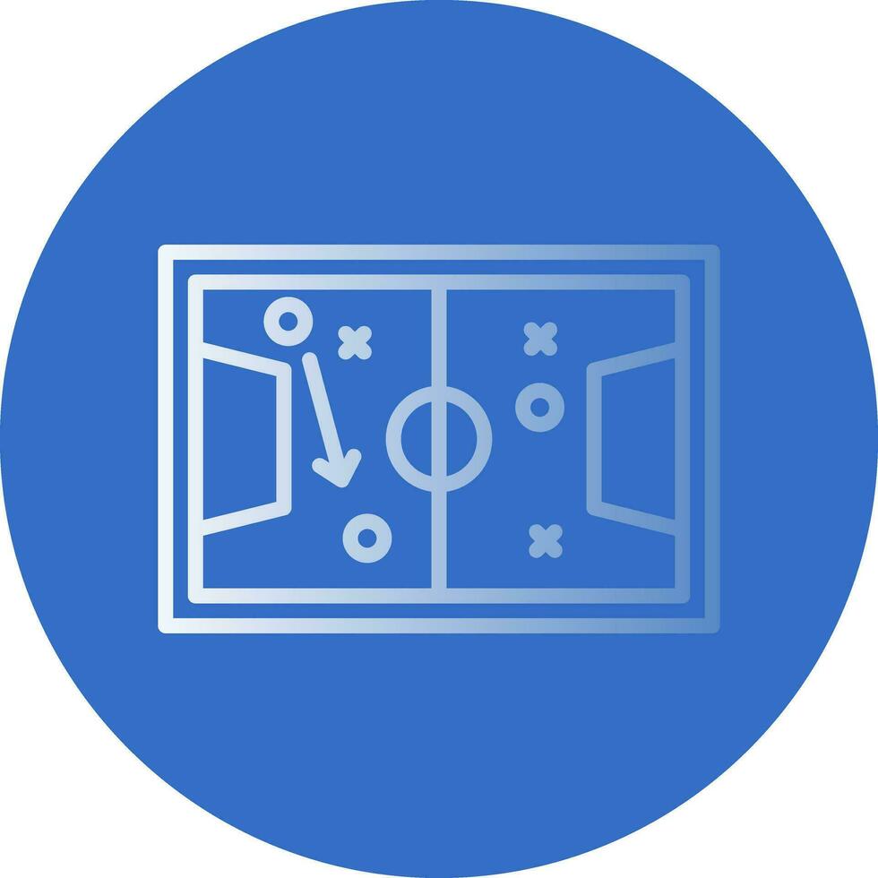 Soccer tactics sketch Vector Icon Design