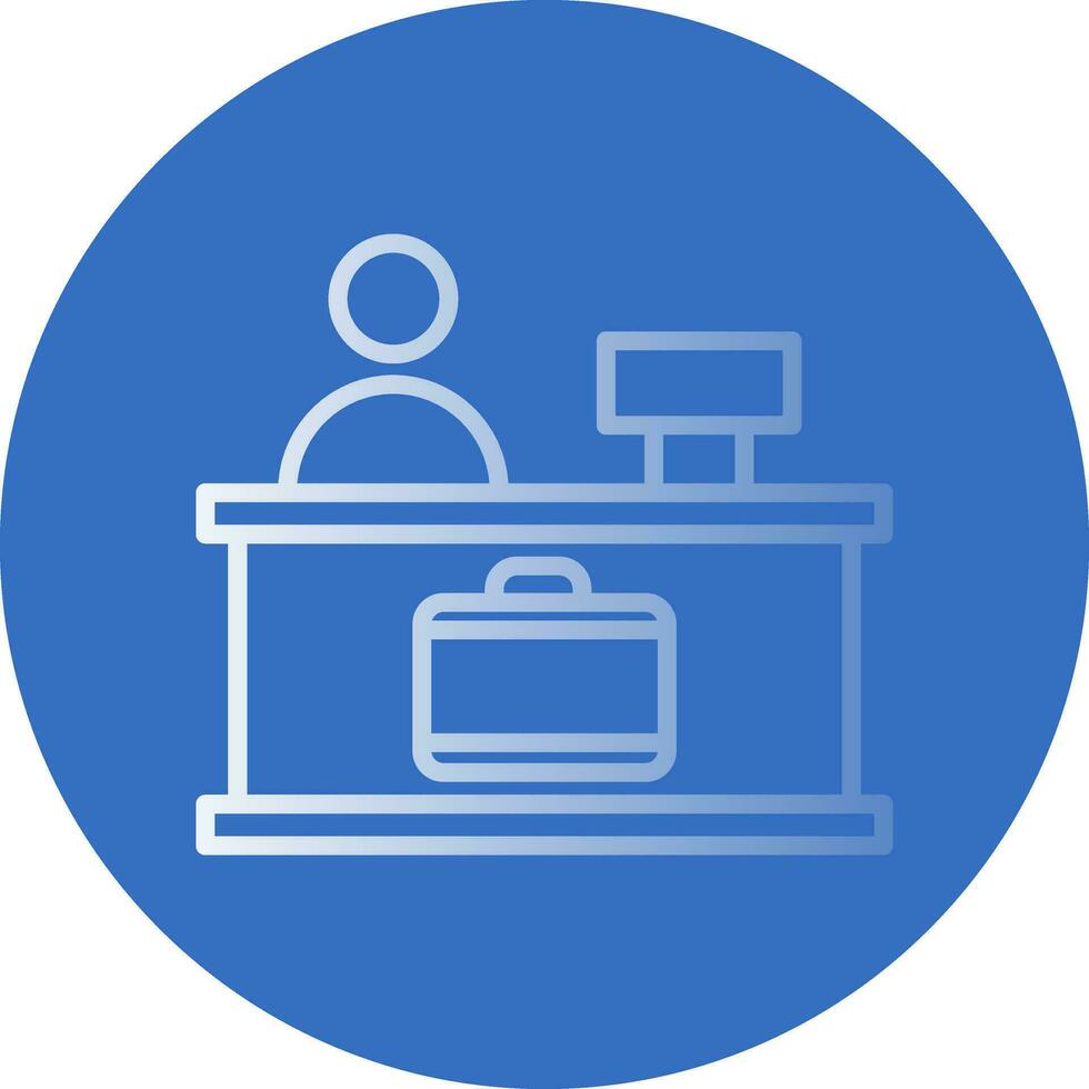 Check-in Vector Icon Design