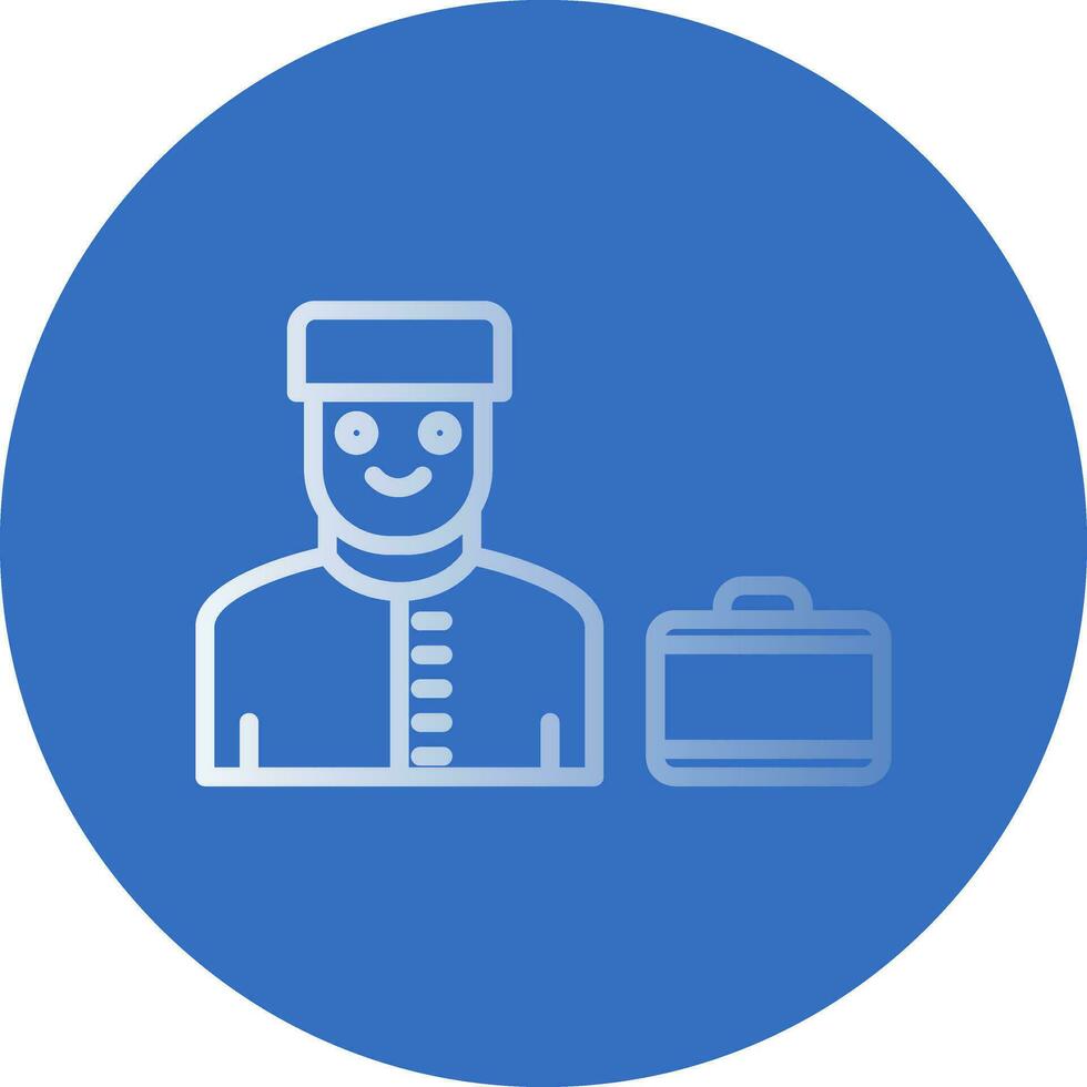 Bell boy Vector Icon Design