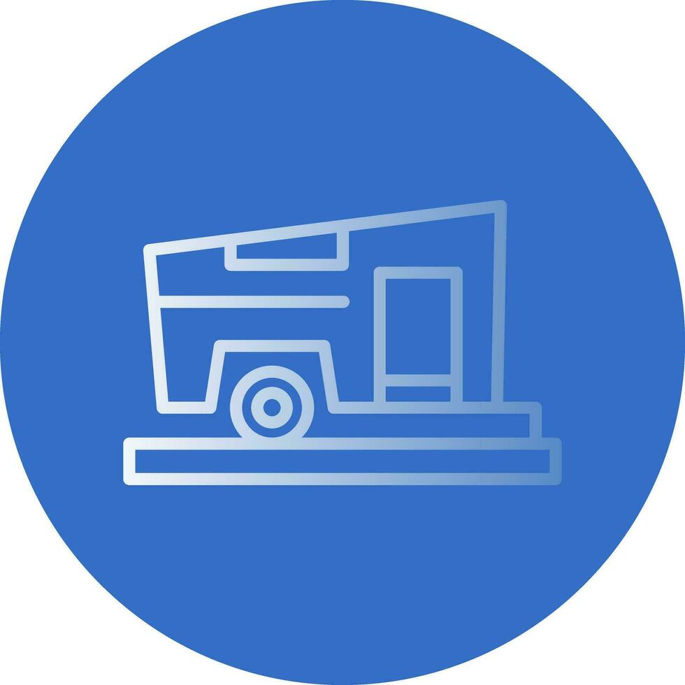 Campervan Vector Icon Design