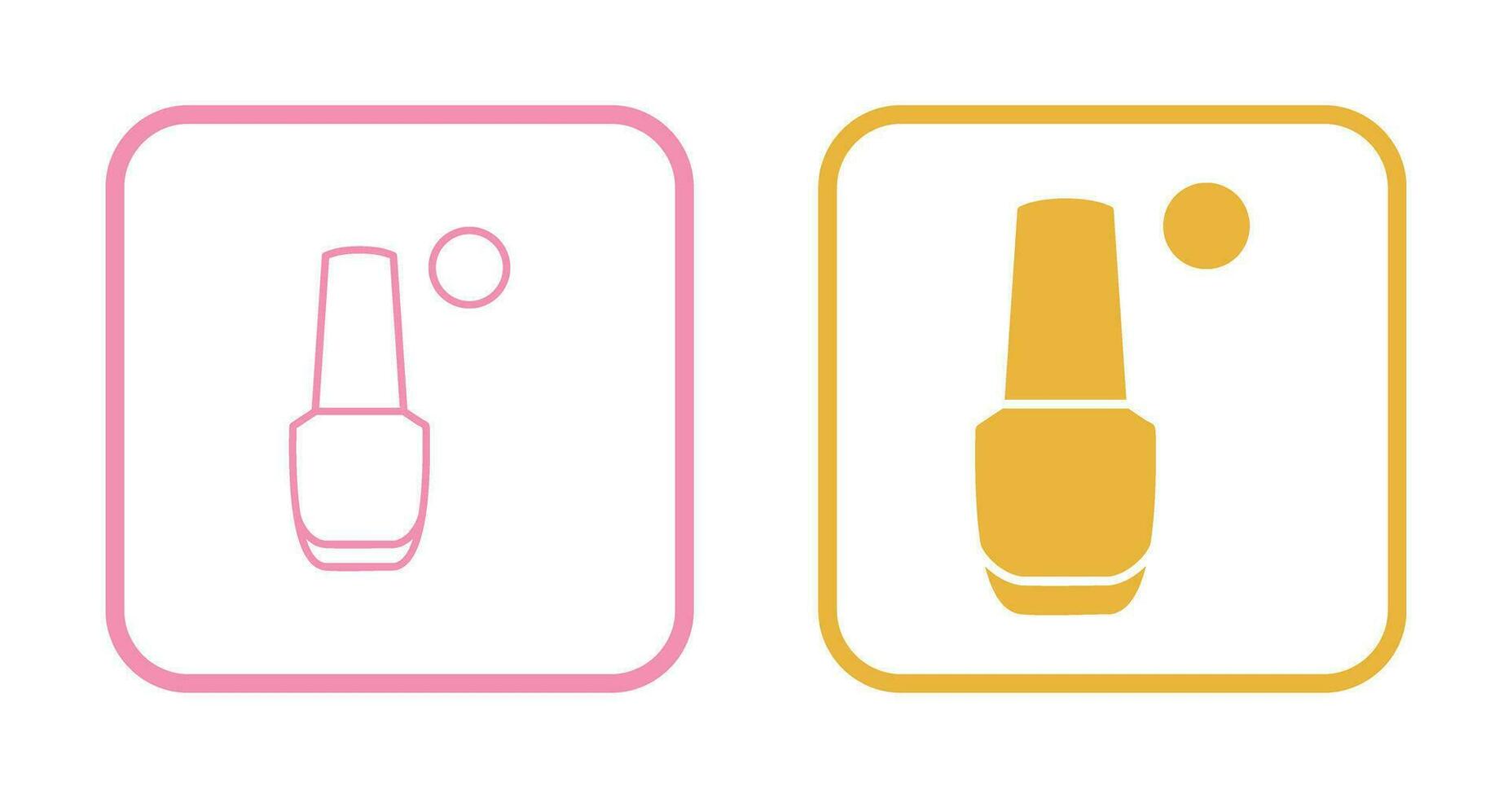 icono de vector de esmalte de uñas