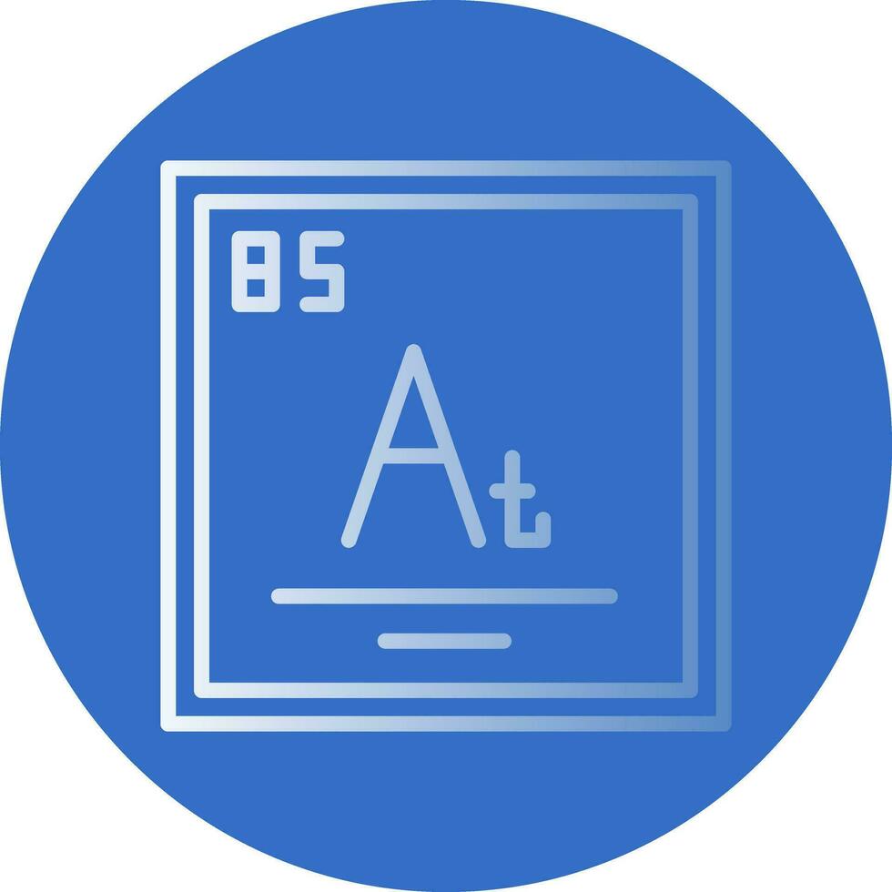 Astatine Vector Icon Design