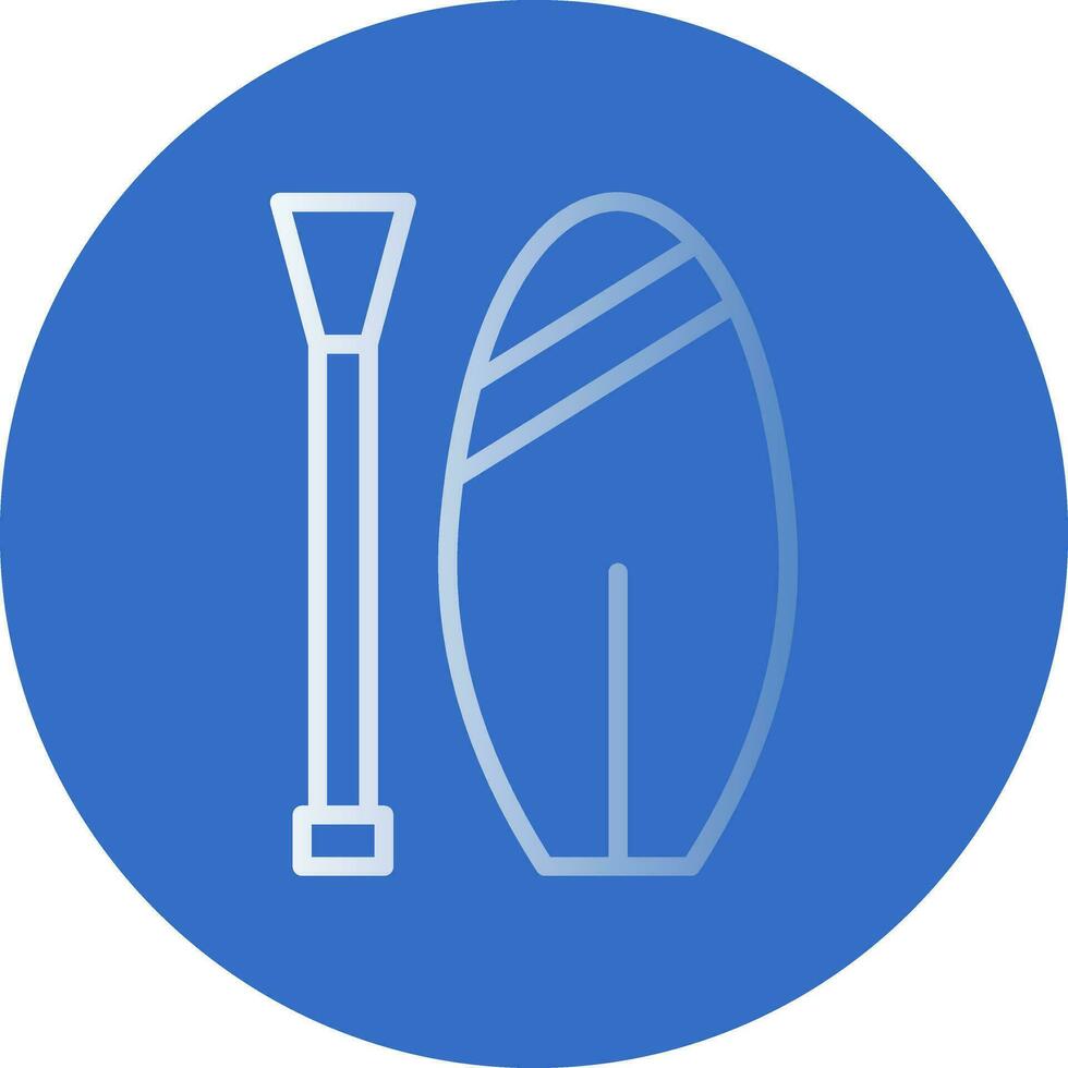 Paddle board Vector Icon Design