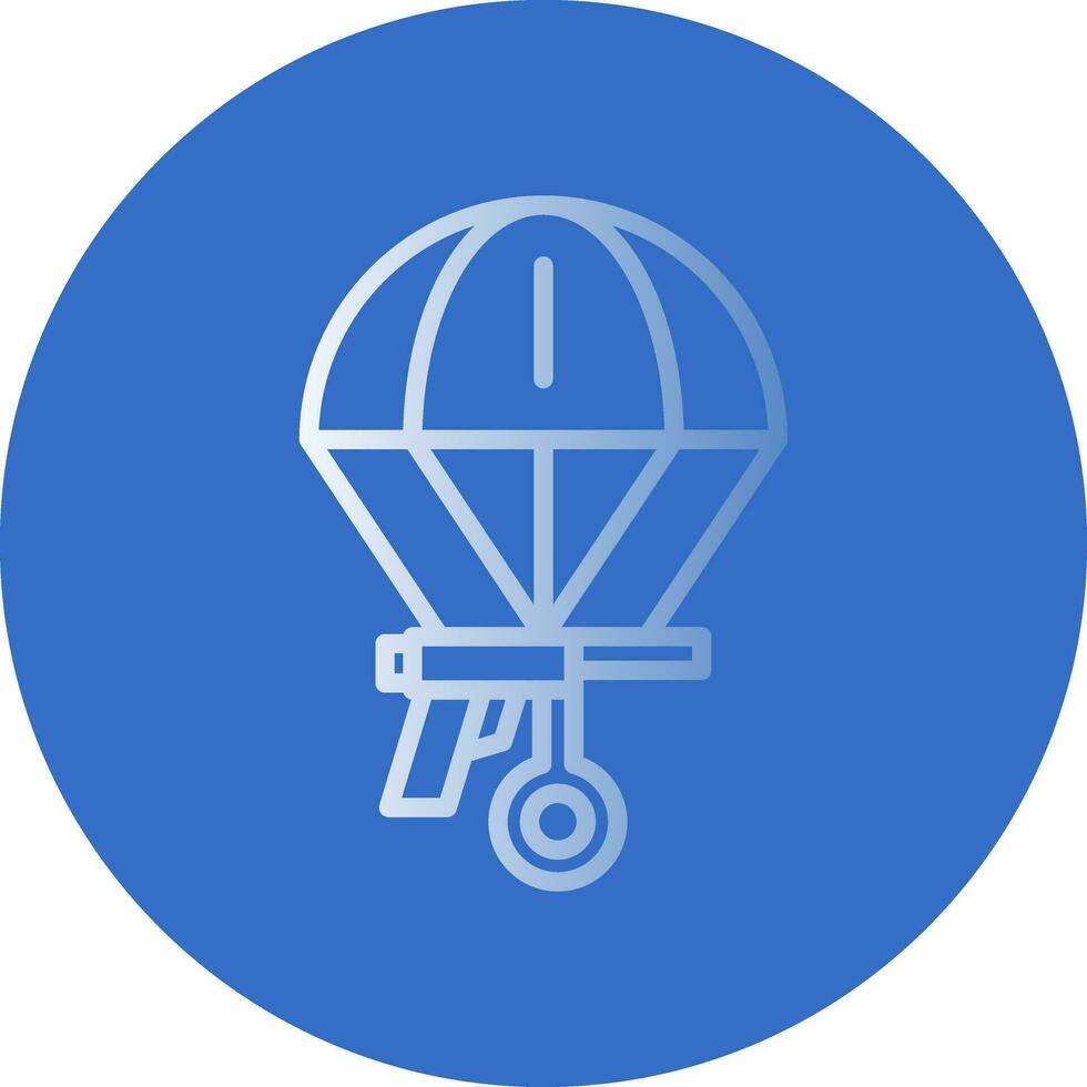 Skydiving Vector Icon Design