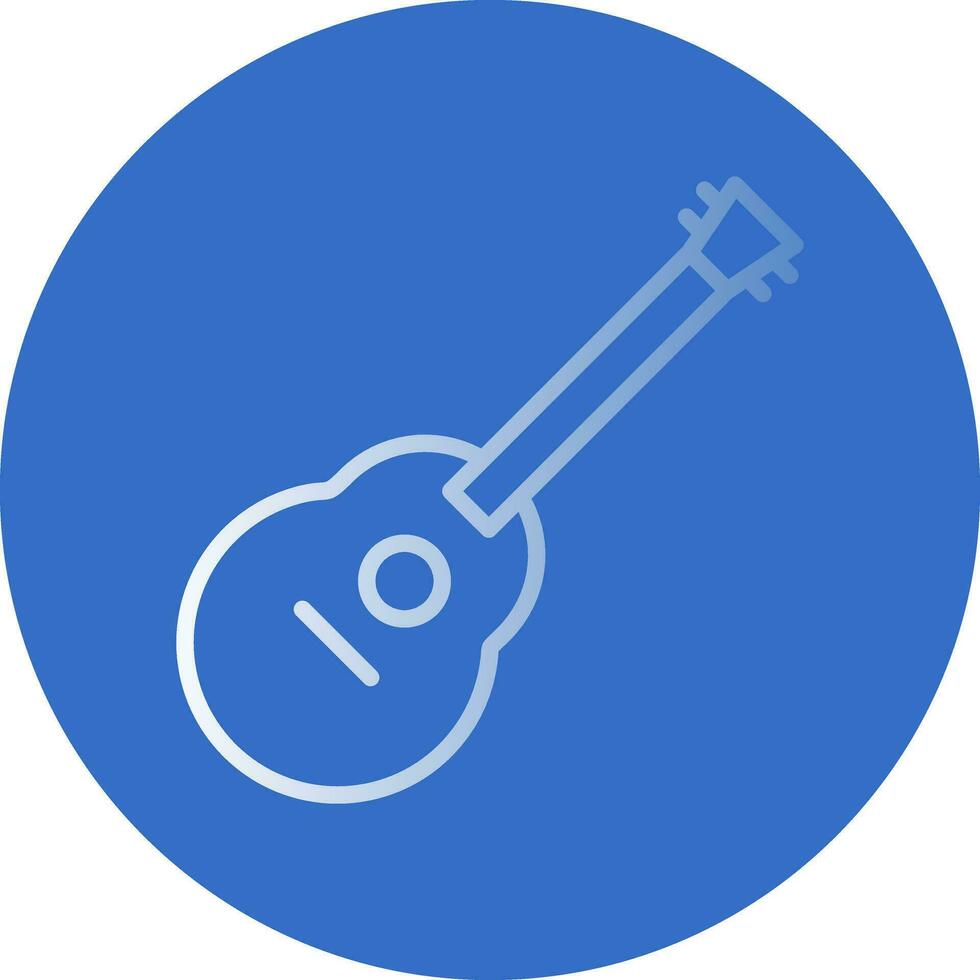 Acoustic guitar Vector Icon Design