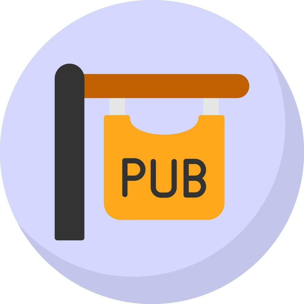 Pub sign Vector Icon Design