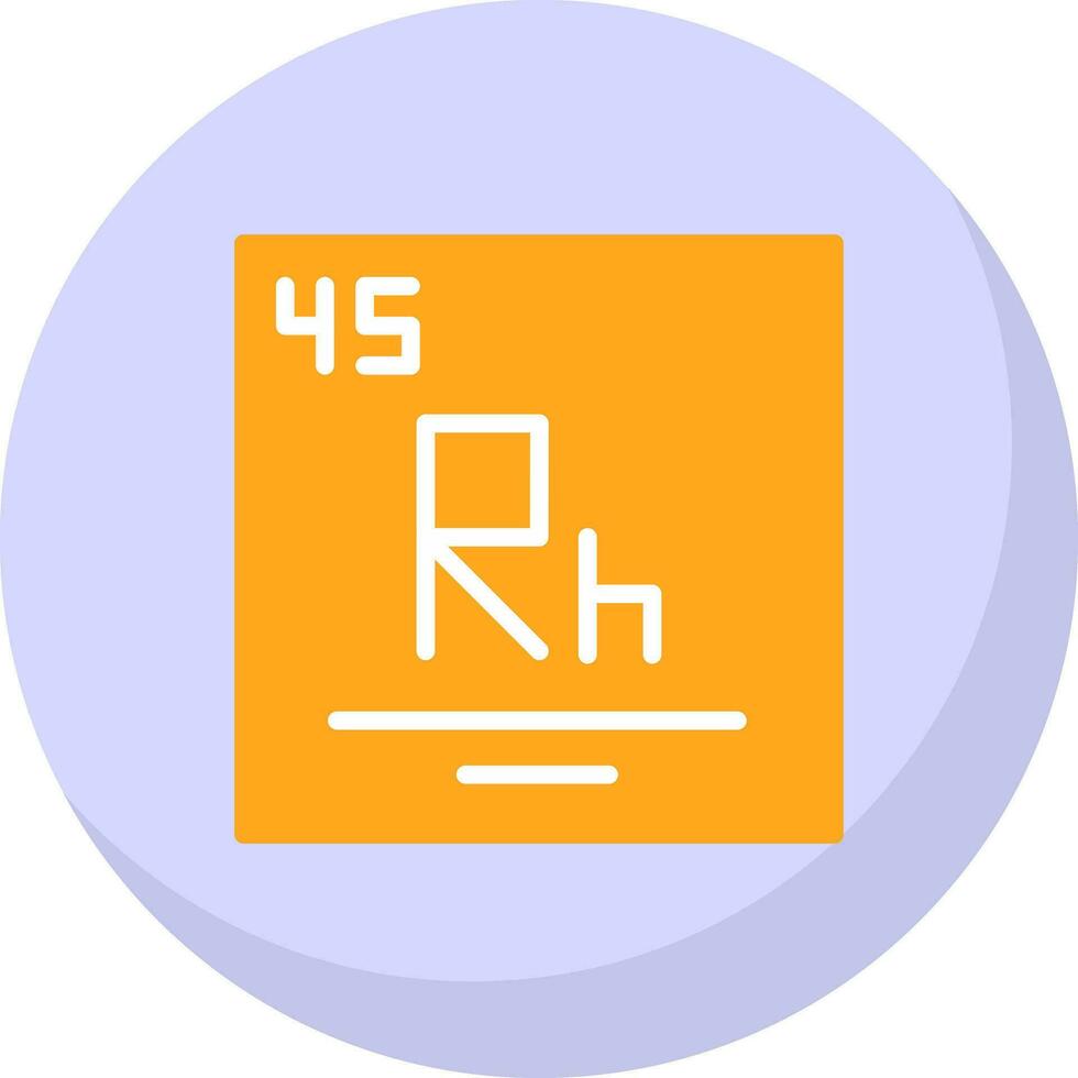 Rhodium Vector Icon Design