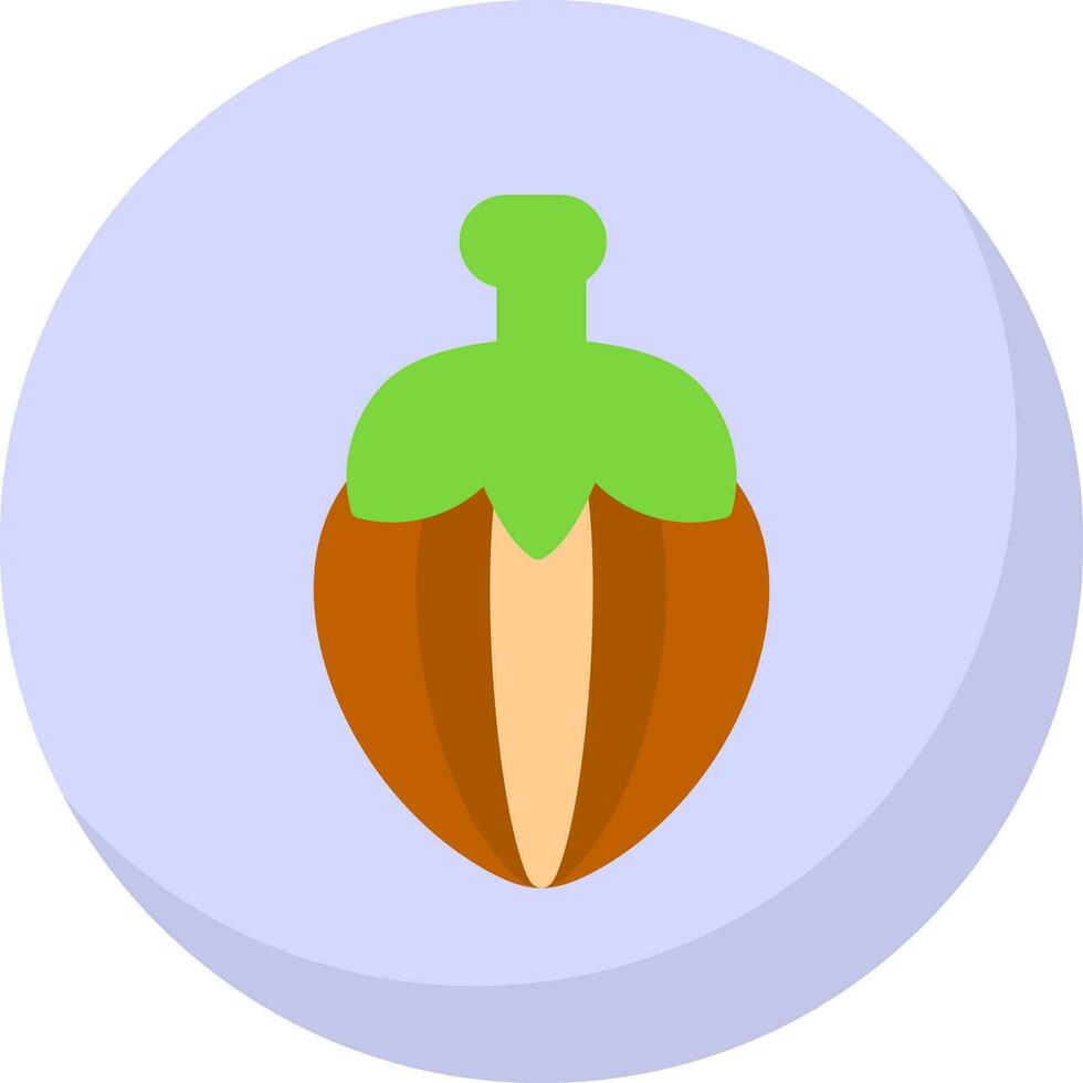 Hazelnut Vector Icon Design