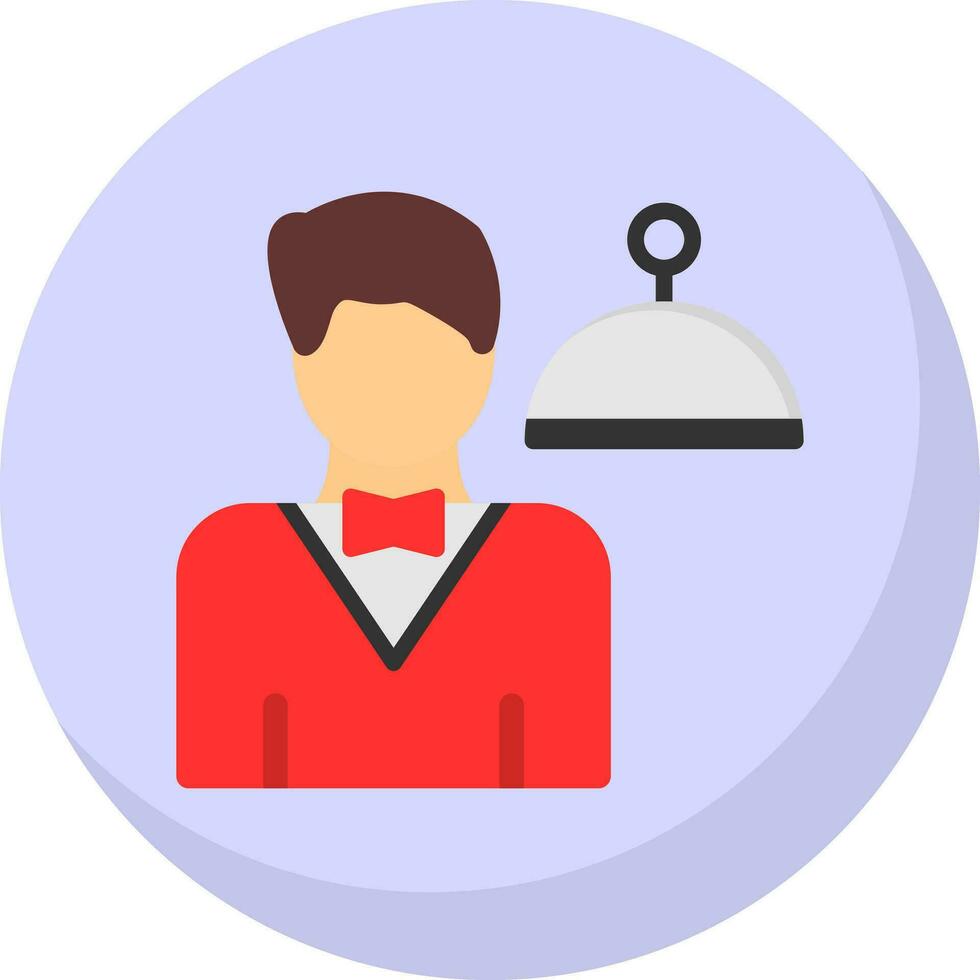 Waiter Vector Icon Design