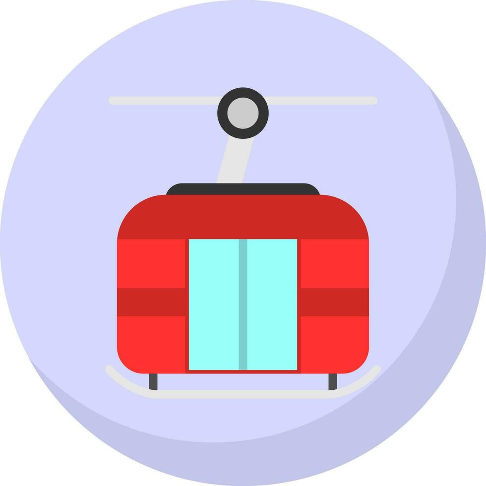 Ski lift Vector Icon Design