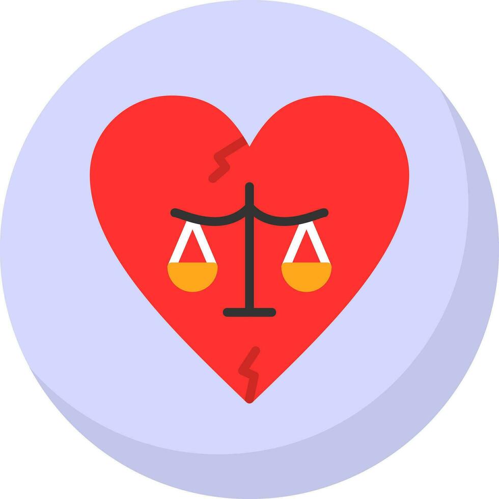 Divorce Vector Icon Design