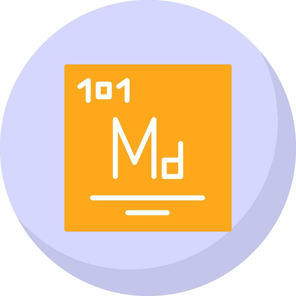 Mendelevium Vector Icon Design