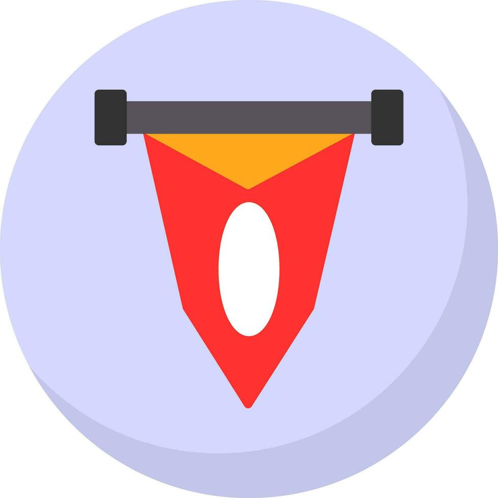 Pennant Vector Icon Design