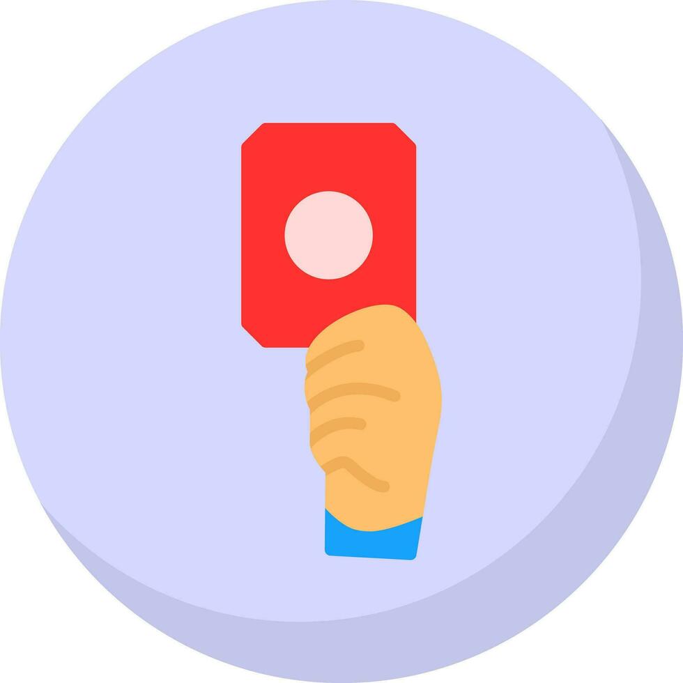 Red card Vector Icon Design