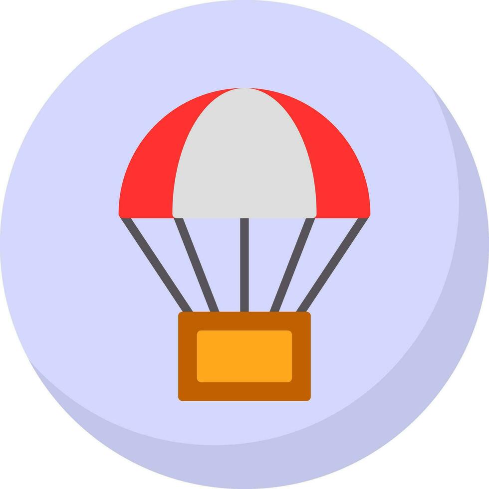 Parachute Vector Icon Design