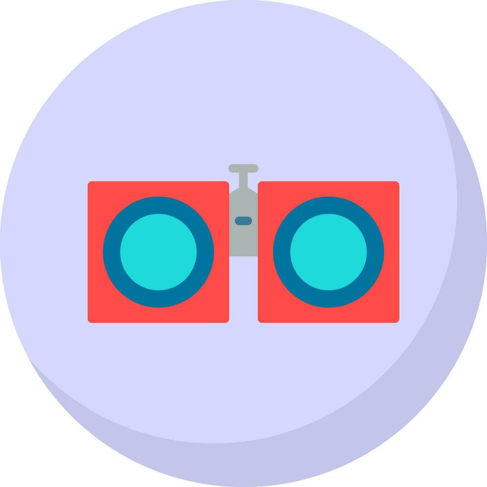 Binoculars Vector Icon Design