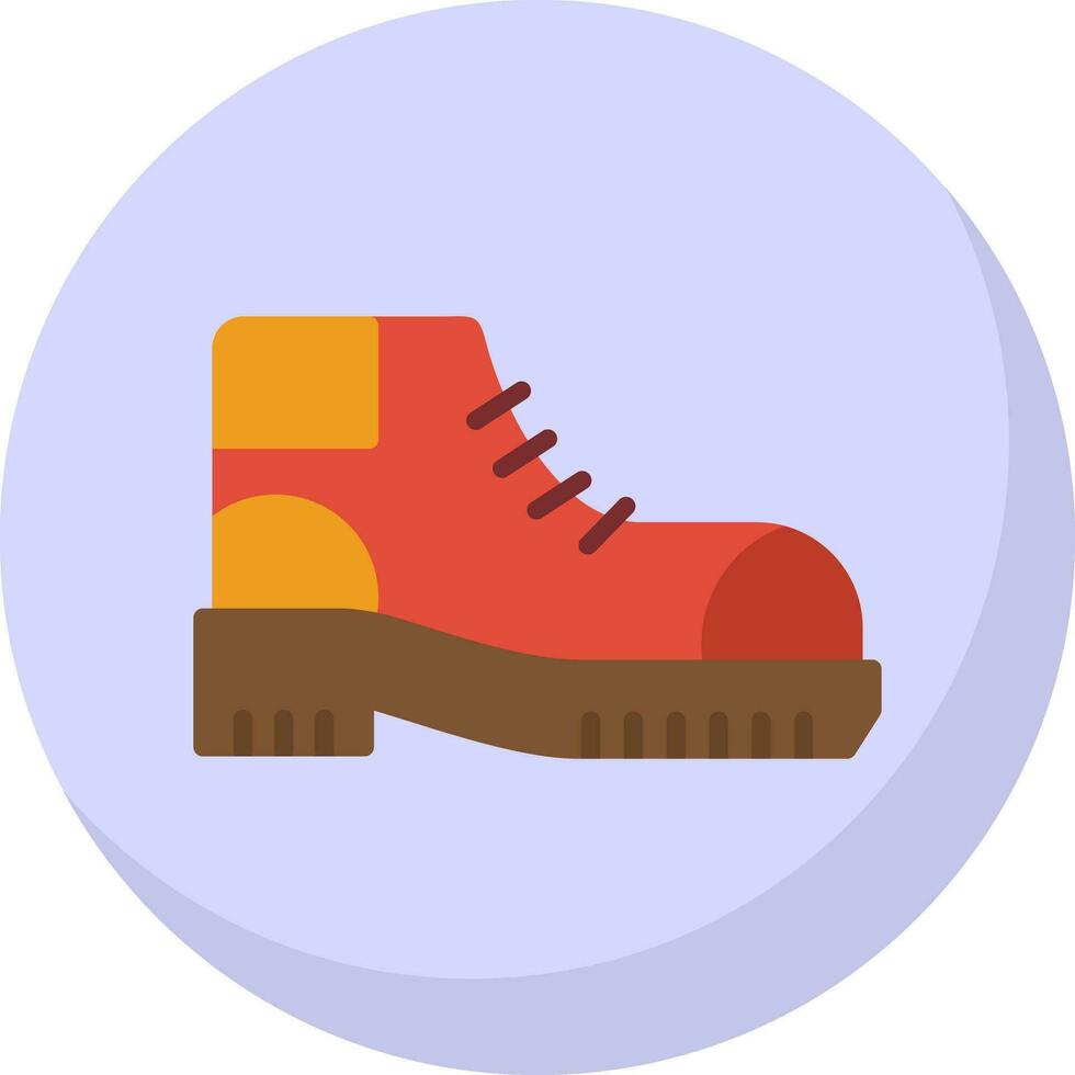 Hiking boots Vector Icon Design