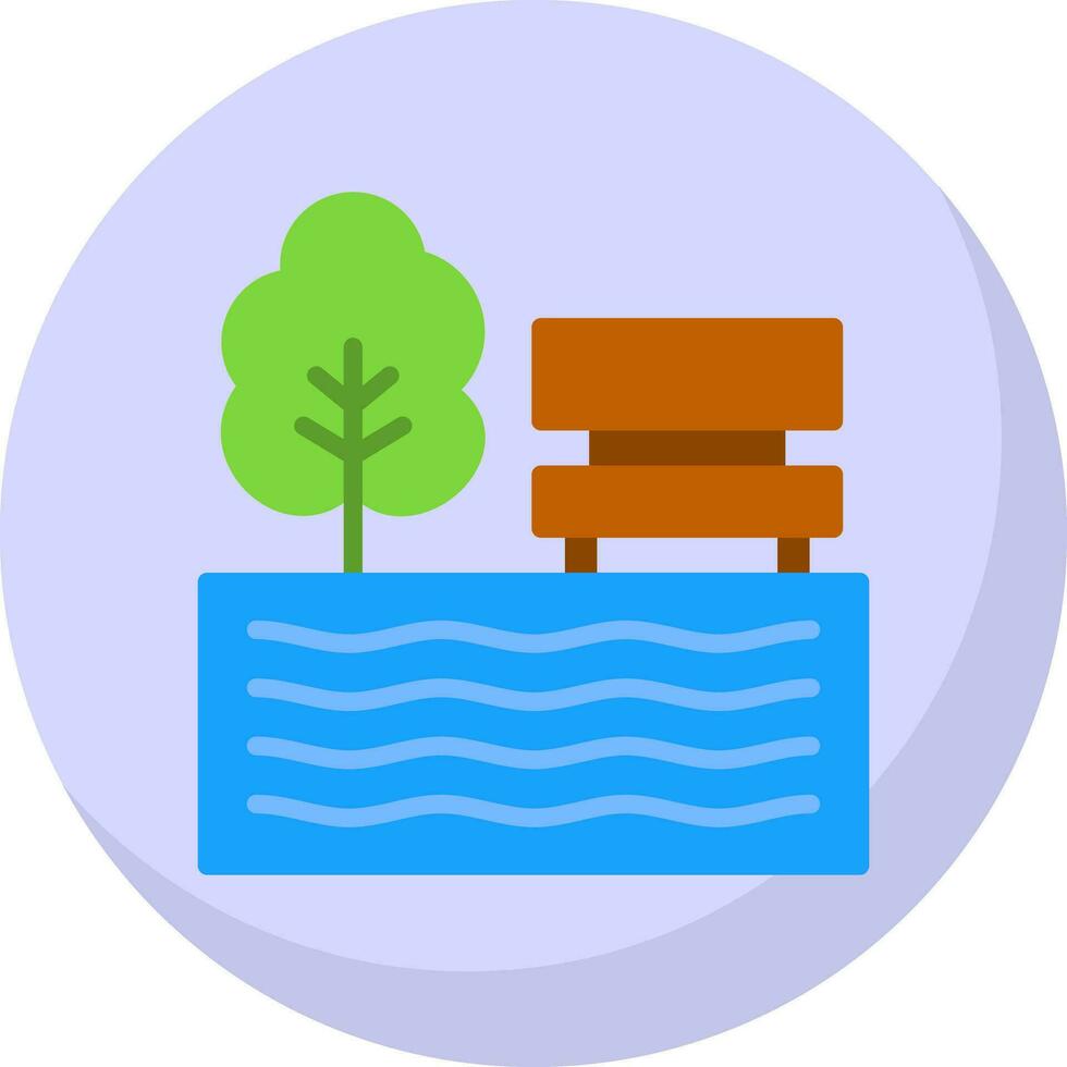 Lake Vector Icon Design
