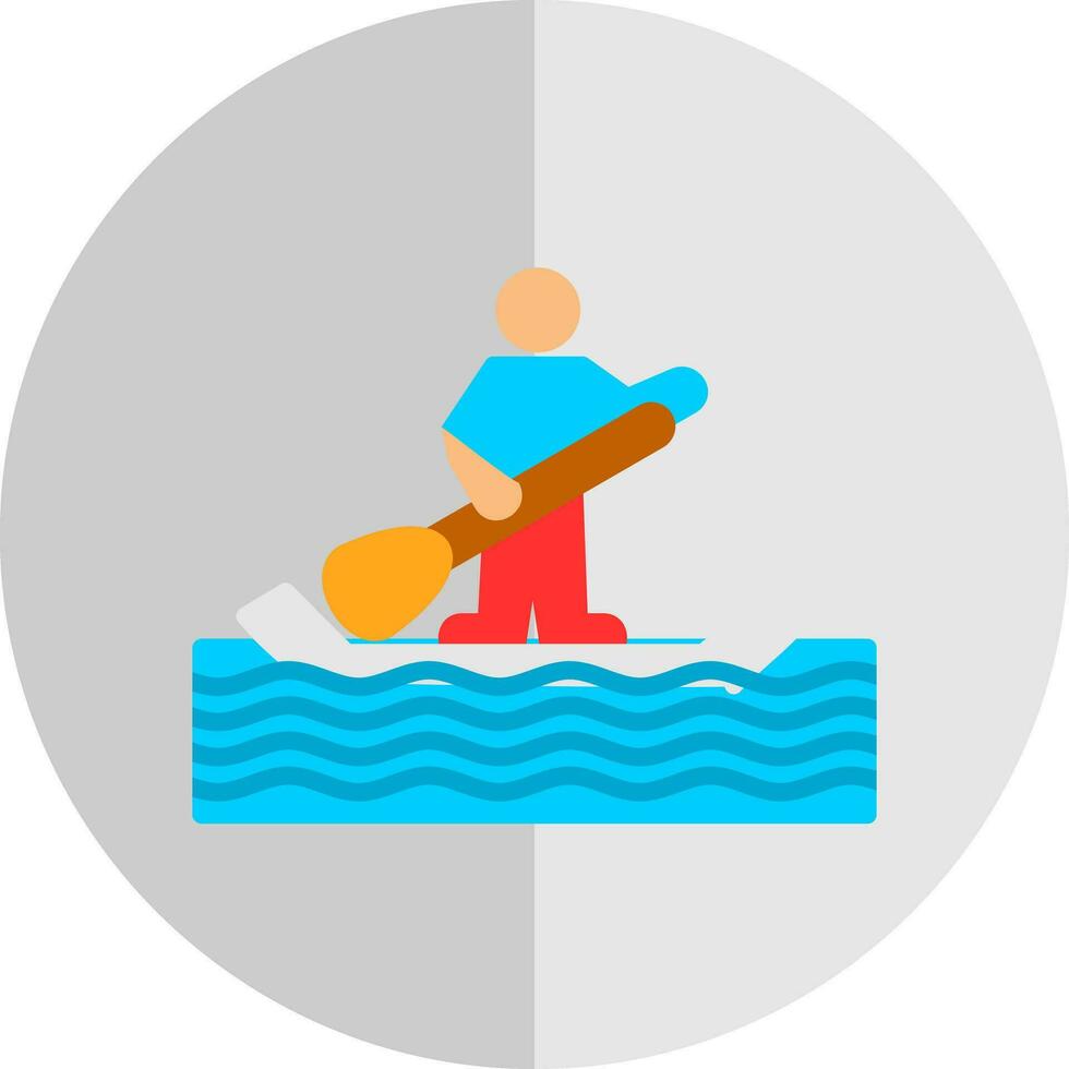 Paddle surf Vector Icon Design