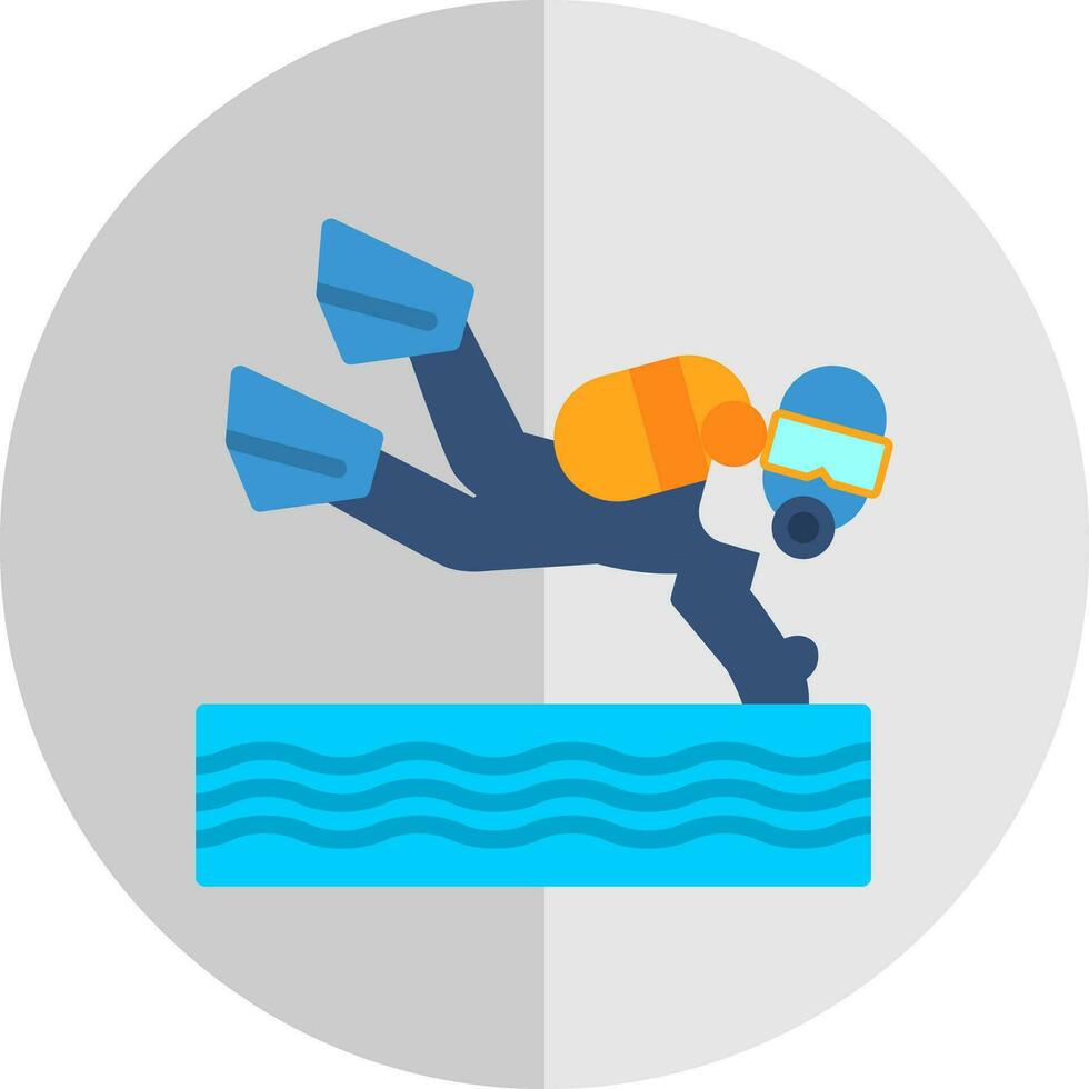 Scuba dive Vector Icon Design