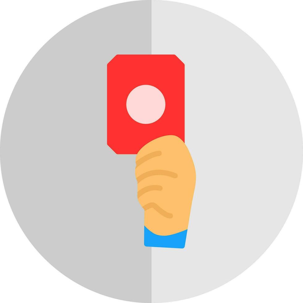 Red card Vector Icon Design