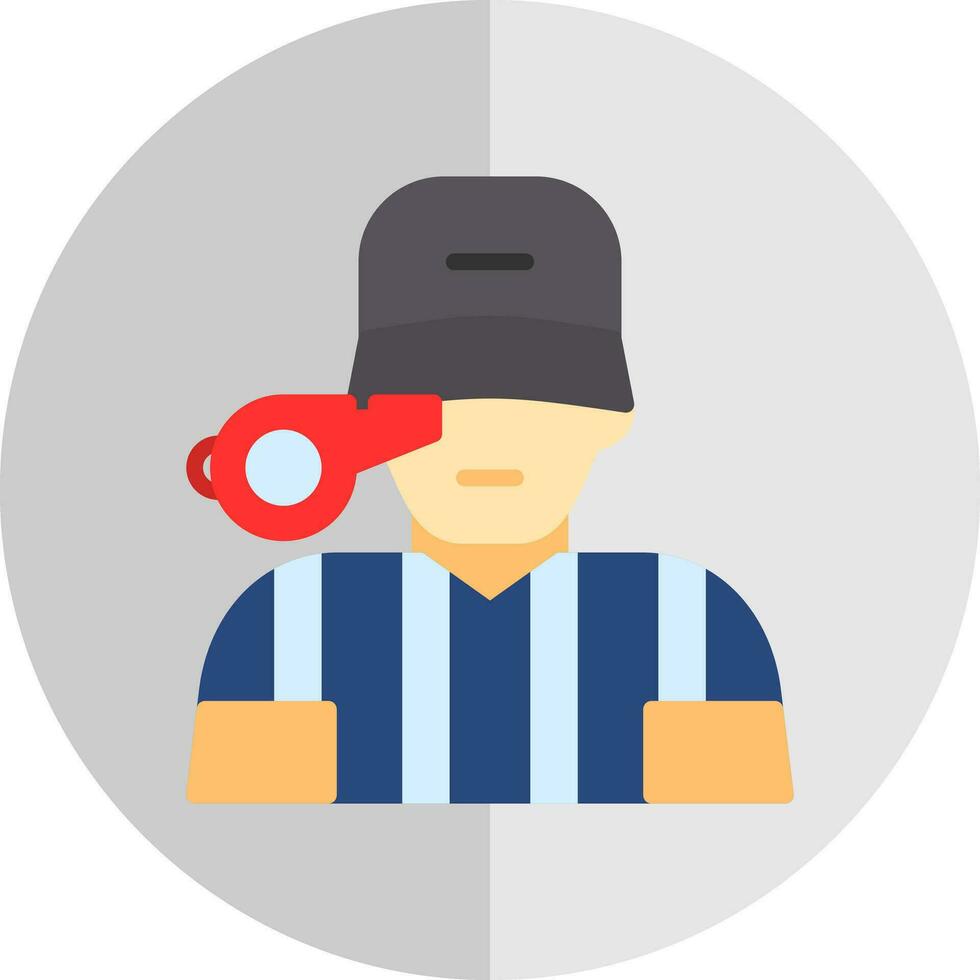 Referee Vector Icon Design