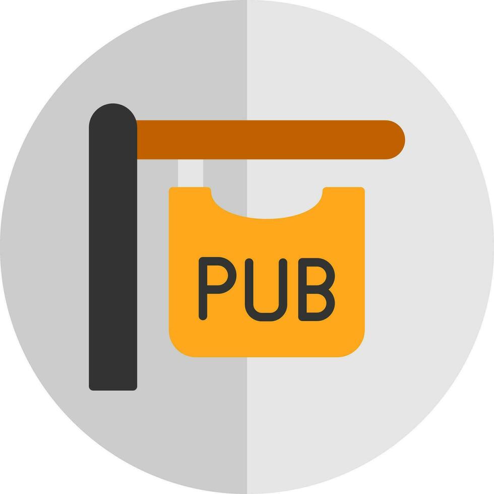 pub firmar vector icono diseño