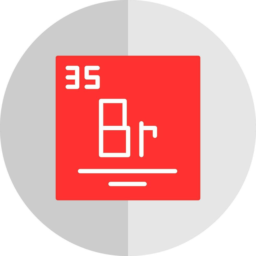 Bromine Vector Icon Design