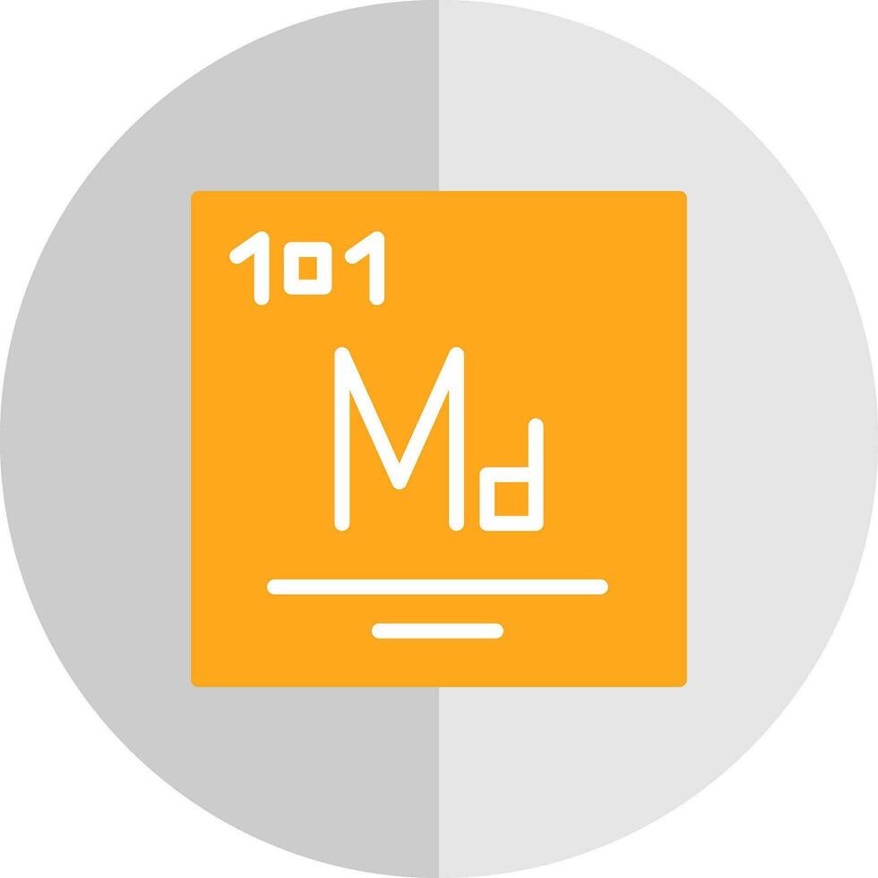 Mendelevium Vector Icon Design