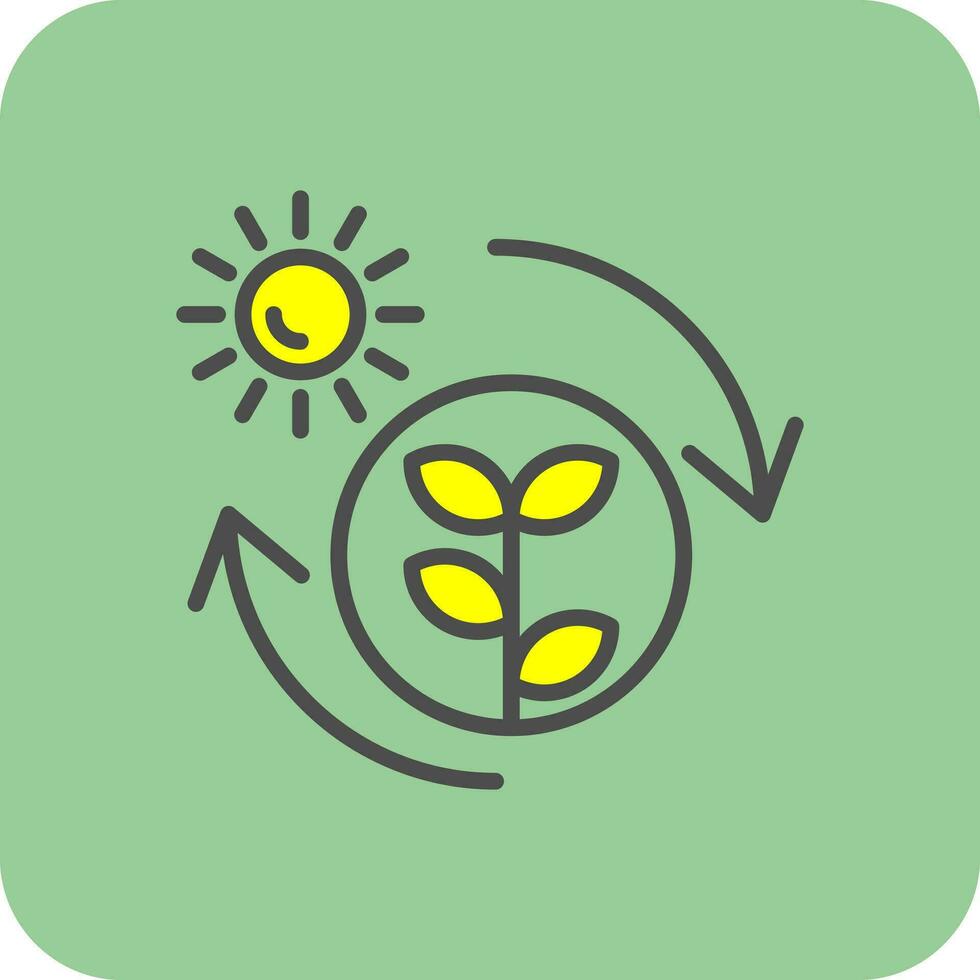 Photosynthesis Vector Icon Design