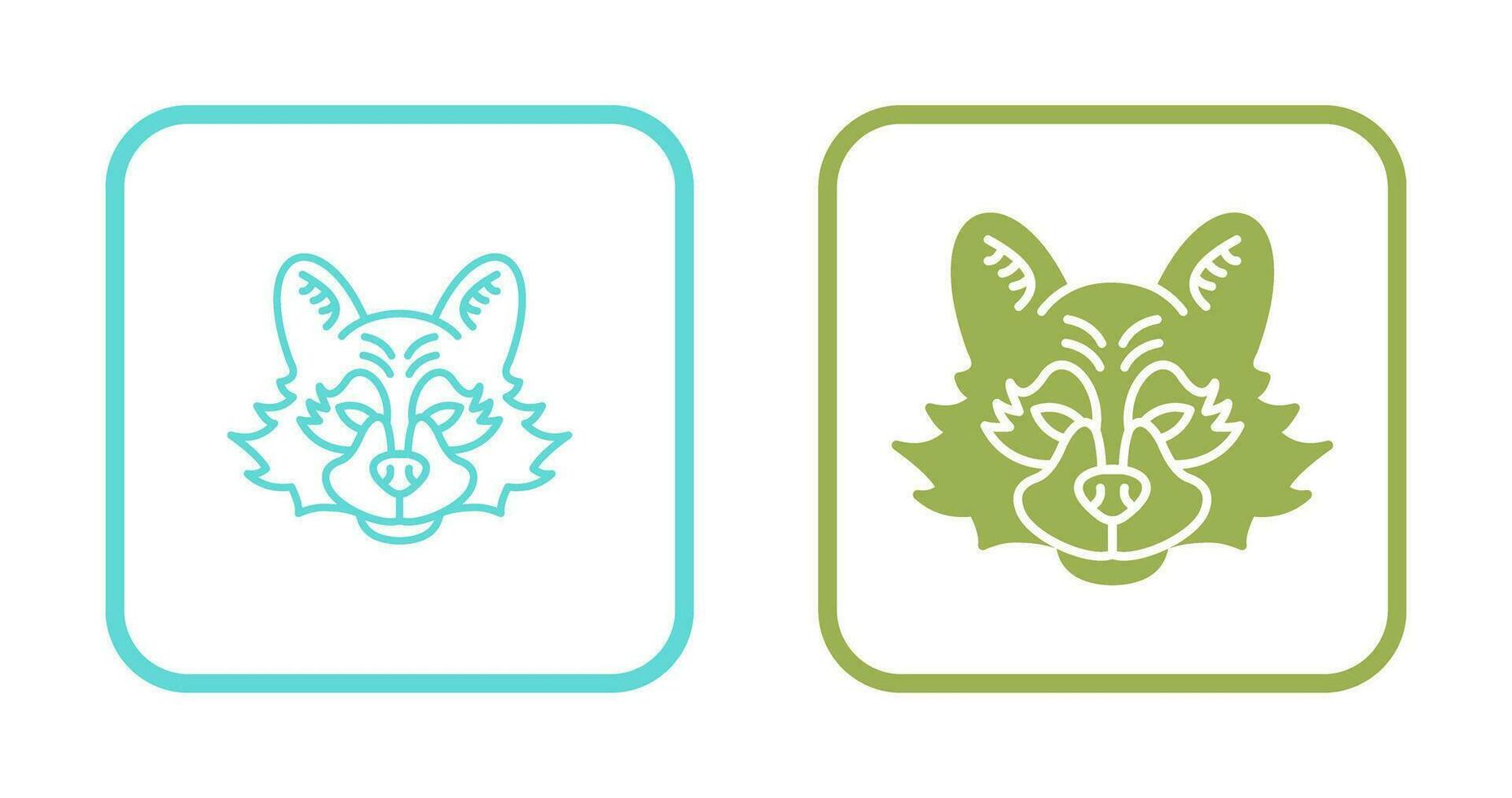 Raccoon Vector Icon