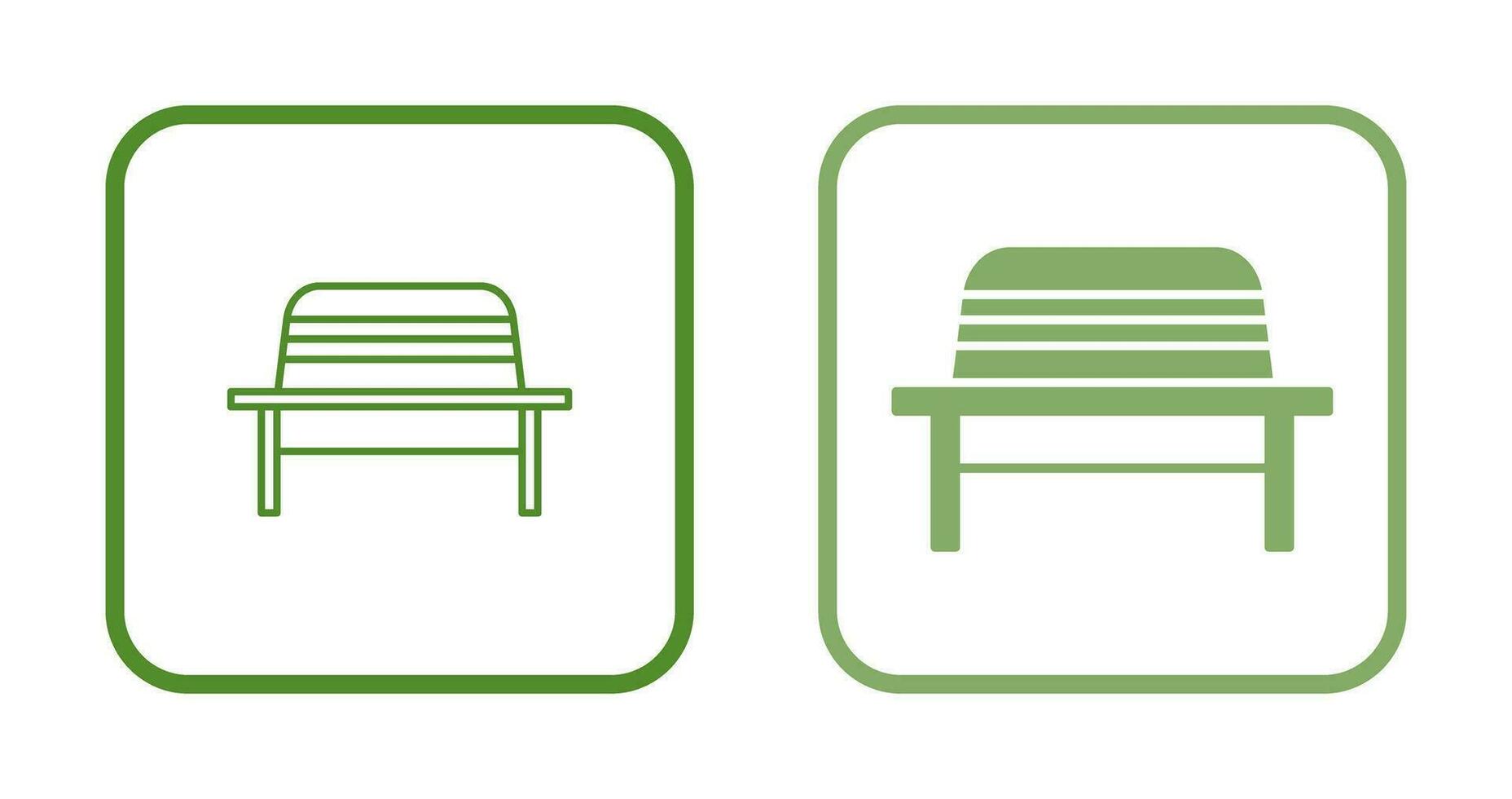 Garden Bench Vector Icon
