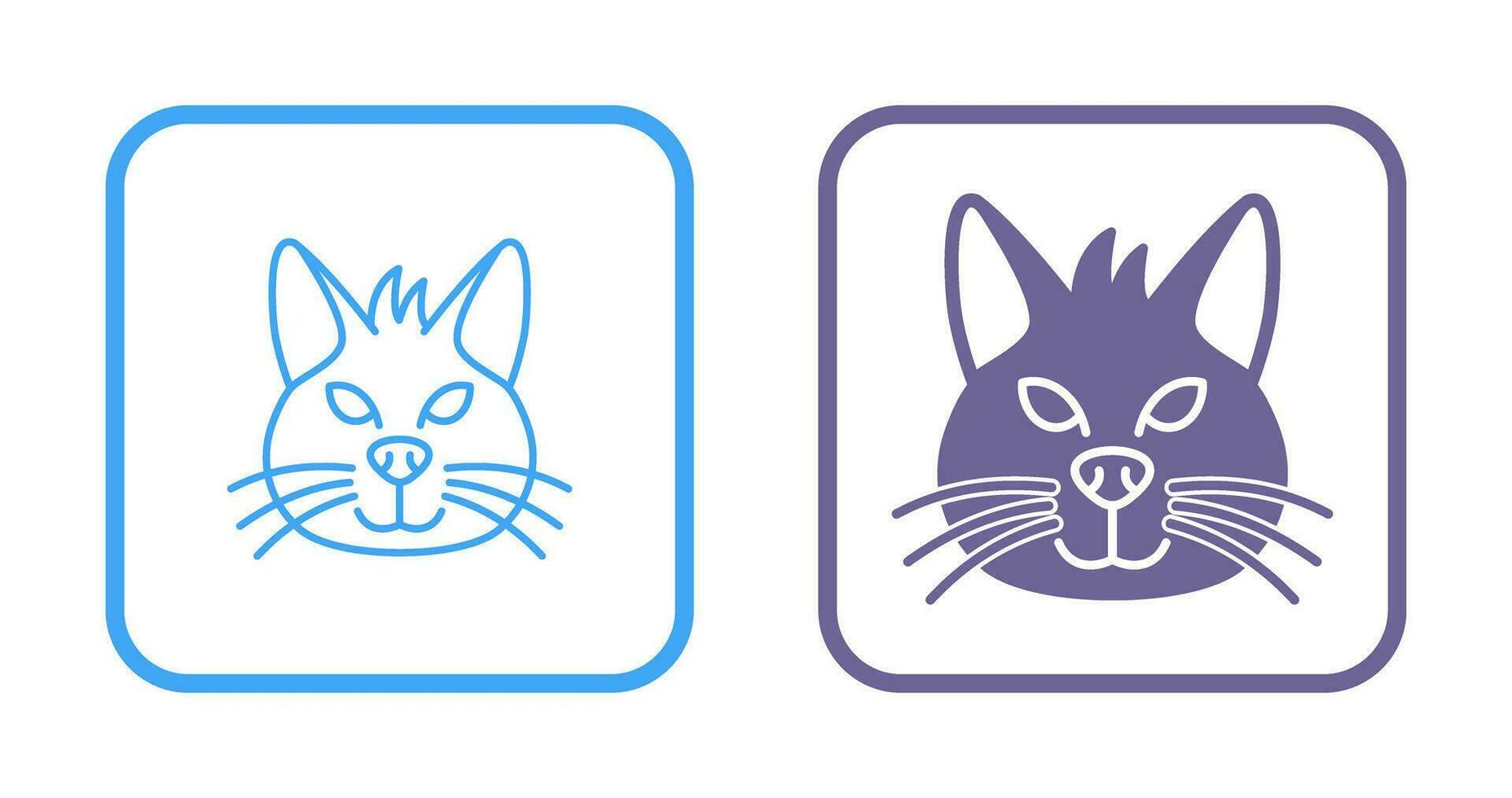 icono de vector de gato