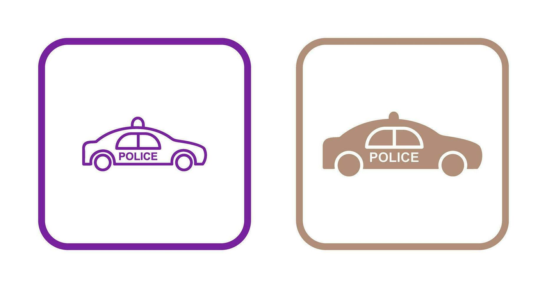 Police Car Vector Icon